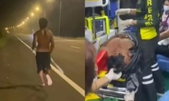 Thoát khỏi tay tử thần, người đàn ông nhảy khỏi xe cấp cứu chạy bộ về nhà