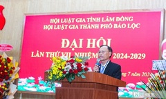 Đại hội Đại biểu Hội Luật gia Tp.Bảo Lộc lần thứ VII, nhiệm kỳ 2024 - 2029