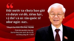 “Đất nước ta chưa  bao giờ có được cơ đồ, tiềm lực, vị thế và uy tín quốc thế như ngày nay "