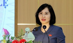 Bà Trịnh Thị Minh Thanh điều hành công việc của Tỉnh ủy Quảng Ninh