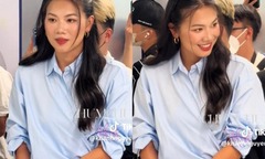  "Tiểu tiên cá " Ánh Viên diện sơ mi, cột tóc điệu đà khiến dân tình mê mẩn