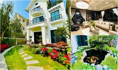 Mê mẩn không gian phủ đầy cây xanh, hoa thơm ở biệt thự 2 triệu USD của Lã Thanh Huyền