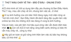 Người lao động được làm việc online vào thứ 7 để  "tránh siêu bão Yagi "