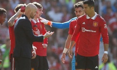 Ronaldo bất ngờ công khai chê bai HLV Erik ten Hag 