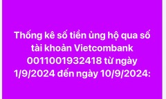 Lý do MTTQ Việt Nam công bố sao kê danh sách ủng hộ đồng bào bị bão lũ