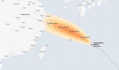 Thông tin mới nhất về hướng di chuyển của bão Benica sau khi rời Philippines