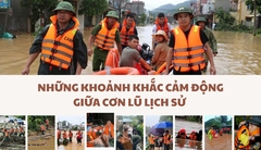 Những khoảnh khắc lay động triệu trái tim giữa cơn lũ lịch sử