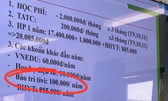 Vụ phụ huynh bức xúc khoản  "bảo trì tivi " 100.000 đồng/học sinh: Trường dừng thu tiền