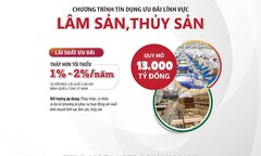 Agribank tăng quy mô tín dụng ưu đãi lĩnh vực lâm, thủy sản lên 13.000 tỷ đồng