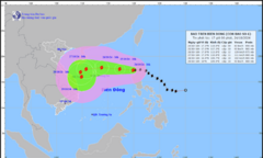 Bão Trà Mi tiến vào Biển Đông, cường độ bão sẽ liên tục tăng, có thể đổi hướng 