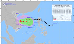 Bão số 6 Trami có thể làm nước biển dân cao, sạt lở đất ở khu vực miền Trung