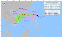 Thời tiết hôm nay ngày 8/11: Bão YINXING giật cấp 17 vào biển Đông, trở thành cơn bão số 7