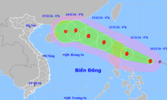 Bão Toraji tiến gần Biển Đông, tương tác bão đôi với bão Yinxing 