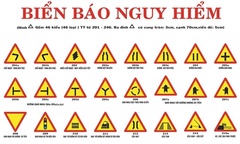 Các biển báo nguy hiểm mà tài xế cần phải ghi nhớ