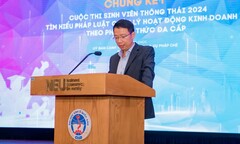 Chung kết cuộc thi  "Sinh viên thông thái 2024 - Tìm hiểu quy định pháp luật về quản lý hoạt động kinh doanh theo phương thức đa cấp "