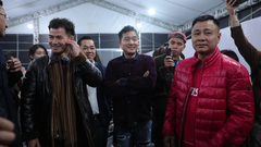 NSND Xuân Bắc bất ngờ ghé thăm dàn  "Anh trai vượt ngàn chông gai " tại Hà Nội