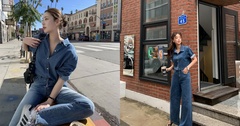 Xu hướng trang phục denim phủ sóng mùa hè 