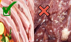 Cách nhận biết thịt lợn bẩn, thịt lợn sạch bằng mắt thường