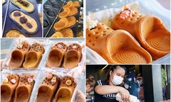 Giới trẻ TP.HCM xếp hàng dài chỉ để  "ăn dép ", chủ quán  "đếm tiền mỏi tay "