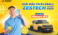 Giải đấu Pickleball Zestech mở rộng 2025 chính thức khởi tranh ngày 24/03/2025