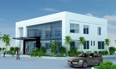 Mẫu nhà văn phòng 2 tầng thiết kế độc đáo