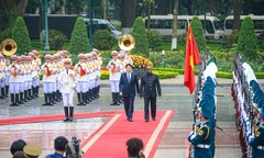 Chủ tịch nước Lương Cường chủ trì lễ đón chính thức Tổng thống Burundi