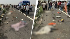 Xe bán tải chạy quá tốc độ, tông trực diện nhóm công nhân vệ sinh ở Ấn độ, 7 người tử vong
