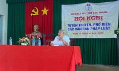 Hội Luật gia tỉnh Sóc Trăng tăng cường phổ biến pháp luật tại cơ sở
