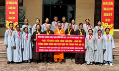 Phật tử miền trung Chùa Thiền Tông Tân Diệu và Hội Chữ thập đỏ Hà Nội chung tay hỗ trợ người nghèo tại Hà Tĩnh và Nghệ An