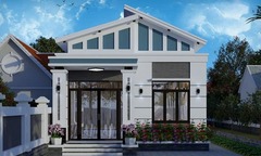 Nhà cấp bốn mái lệch hiện đại