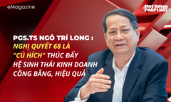 PGS.TS Ngô Trí Long: Nghị quyết 68 là  "cú hích " thúc đẩy một hệ sinh thái kinh doanh công bằng, hiệu quả