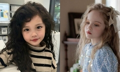 Tóc xoăn cho bé gái đẹp và đáng yêu