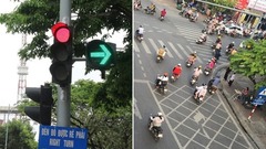 Mức phạt lỗi dừng đèn đỏ sai làn 2025