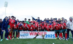 Con trai Ronaldo lập cú đúp, đưa U15 Bồ Đào Nha lên ngôi vô địch