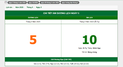 Hôm nay (5/6/2025), có phải ngày đẹp không?