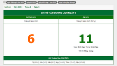 Hôm nay (6/6/2025), có phải ngày đẹp không?