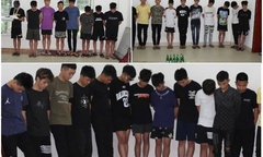 Clip: Nhóm thanh niên cầm hung khí  "hỗn chiến " gây náo loạn ở Nghệ An