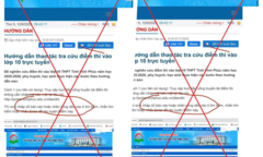 Cảnh báo link  "lạ ", lừa đảo về tra cứu điểm thi lớp 10