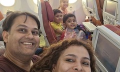 Thảm kịch rơi máy bay chở 242 người ở Ấn Độ: Đau lòng bức ảnh selfie cuối cùng của gia đình 5 người thiệt mạng
