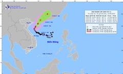 Diễn biến mới nhất bão số 1: Dự báo khi nào suy yếu thành áp thấp nhiệt đới?