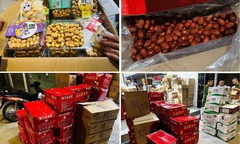 Hà Nội: Phát hiện số lượng lớn bánh kẹo, táo đỏ không rõ nguồn gốc ở La Phù