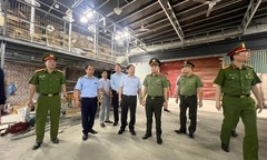 Giám đốc Công an Hà Nội kiểm tra thực tế tình hình sản xuất, kinh doanh tại xã La Phù