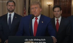 Clip: Khoảnh khắc Tổng thống Trump tuyên bố Mỹ đã xóa sổ  các cơ sở hạt nhân chủ chốt của Iran