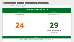Hôm nay (24/6/2025), có phải ngày đẹp không?