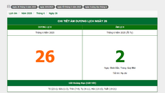Hôm nay (26/6/2025), có phải ngày đẹp không?