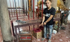 Bắt giữ tên  "đạo chích " chuyên trộm cắp tiền công đức tại đình, chùa