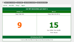 Hôm nay (9/7/2025), có phải ngày đẹp không?