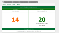 Hôm nay (14/7/2025), có phải ngày đẹp không?