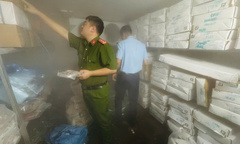 Phát hiện 90kg mực ống không rõ nguồn gốc tại Công ty TNHH Việt Minh Hồng