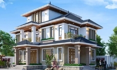 Mẫu nhà vuông 3 tầng